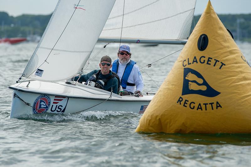 Pierce and Long leaders of the Martin 16 class after day 1 at 21st Clagett Regatta and U.S. Para Sailing Championships photo copyright Clagett Sailing - Andes Visual taken at  and featuring the Martin 16 class