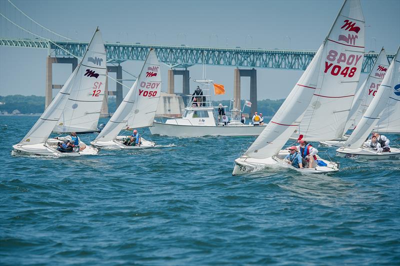 Final day of racing for the Martin 16 class at the 23rd C. Thomas Clagett, Jr. Memorial Clinic and Regatta photo copyright Clagett Sailing- Andes Visual taken at Sail Newport and featuring the Martin 16 class