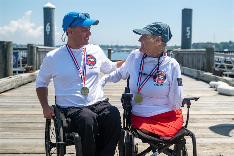 Tracy Schmitt and Igor Momot Martin 16 winners at the 24th C. Thomas Clagett - US Para Sailing Championship - photo © Lexi Pline
