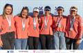 2023 KDY Women's Match Race - 2nd place overall - 2023 Women's World Match Racing Tour - EDGE Women's Match Team (l-r) Fiona Mulcahy, Louise Acker, Alison Kent, Charlotte Porter, Ruby Scholten, Celia Willison © Kristian Joos / www.sailing.pics