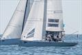 Skipper Cole Tapper with crew Jack Frewin and Hamish Vass on day 1 of the 58th Governors Cup International Youth Match Racing Championship © Tom Walker
