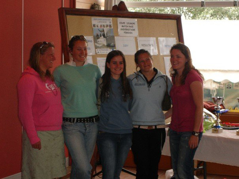 The BUSA Team at the Ladies European Universities Match Racing (left to ...