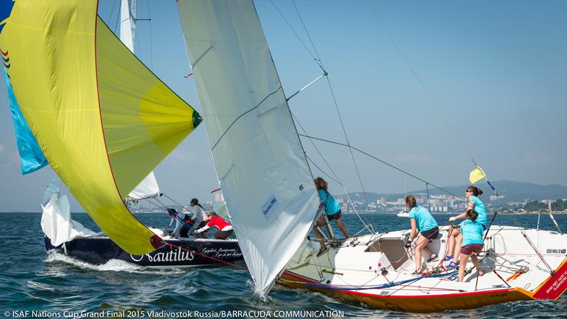 ISAF Nations Cup Grand Final 2015 day 4 photo copyright Marina Semenova taken at Seven Feet Yacht Club  and featuring the Match Racing class