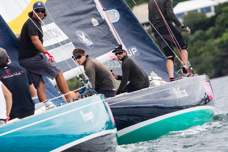 Keith Swinton in action during the Finals of the Argo Group Gold Cup photo copyright Robert Hajduk / WMRT taken at Royal Bermuda Yacht Club and featuring the Match Racing class