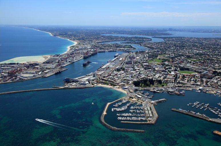 Aerial view of Freemantle photo copyright City of Fremantle taken at  and featuring the Match Racing class