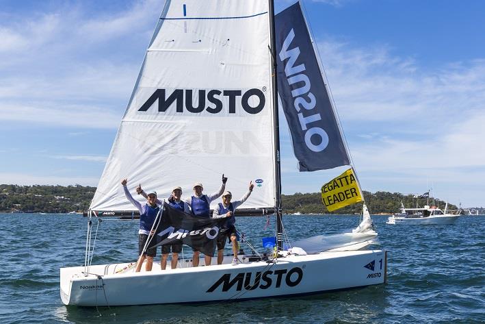 Harry Price, Harry Morton, Sam Ellis and Jack Hubbard win the Musto International Youth Match Racing Championship photo copyright Andrea Francolini taken at Cruising Yacht Club of Australia and featuring the Match Racing class