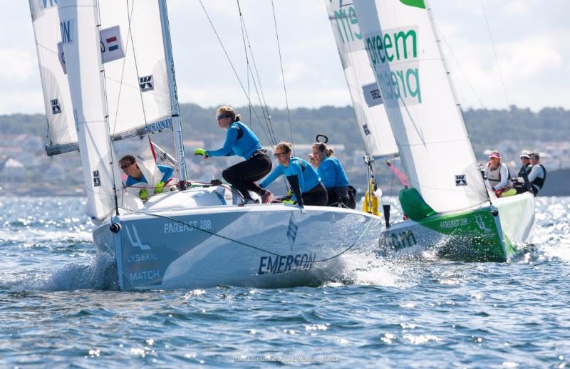 Lysekil Women's Match day 3 photo copyright Dan Ljungsvik / LWM taken at Lysekils Segelsällskap Gullmar and featuring the Match Racing class