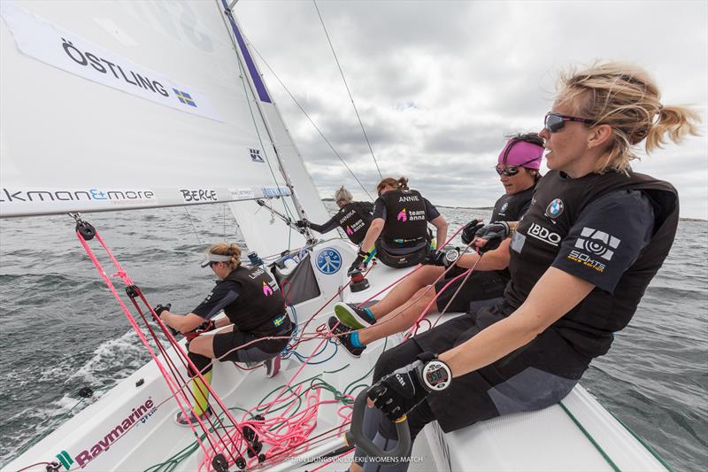 Lysekil Women's Match day 4 photo copyright Dan Ljungsvik / LWM taken at Lysekils Segelsällskap Gullmar and featuring the Match Racing class