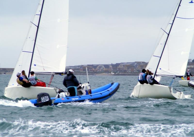 BUCS Match Racing Championship 2018 photo copyright Nigel Vick taken at Weymouth & Portland Sailing Academy and featuring the Match Racing class