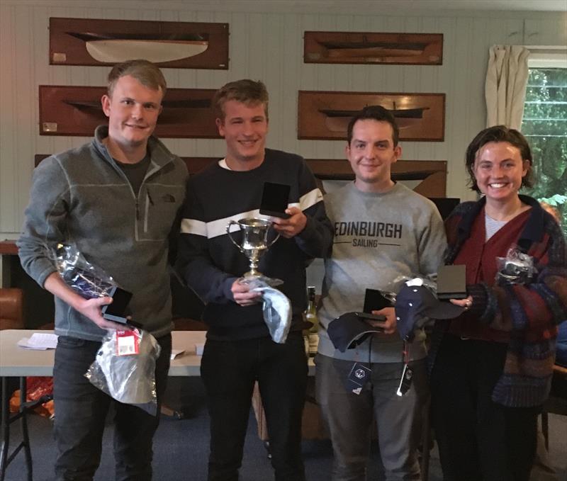 James Holmes, Miles Jones (helm), Hugh Bruidwood & Jenny Dinwoodie of the Edinburgh University Sailing Club win the Ceilidh Cup Scottish Student Sailing Match Racing Championship - photo © Neill Ross / www.neillrossphoto.co.uk