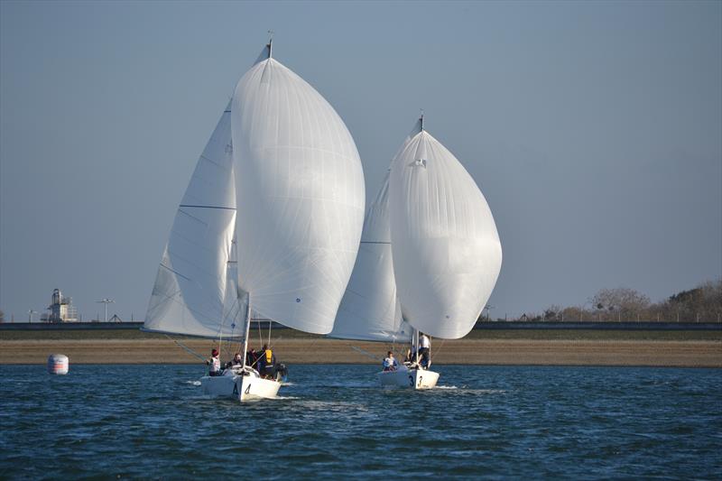 RYA National Match Racing Championship 2018 Final photo copyright Jack Fenwick / RYA taken at Queen Mary Sailing Club and featuring the Match Racing class