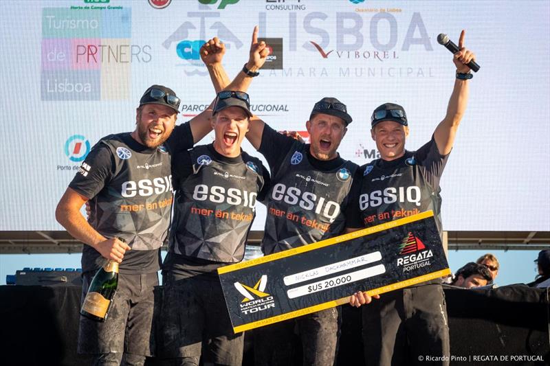 Current leader of WMRT Rankings Nicklas Dackhammer, SWE (pictured far right), ESSIQ Racing Team photo copyright Ricardo Pinto / Regata de Portugal taken at  and featuring the Match Racing class