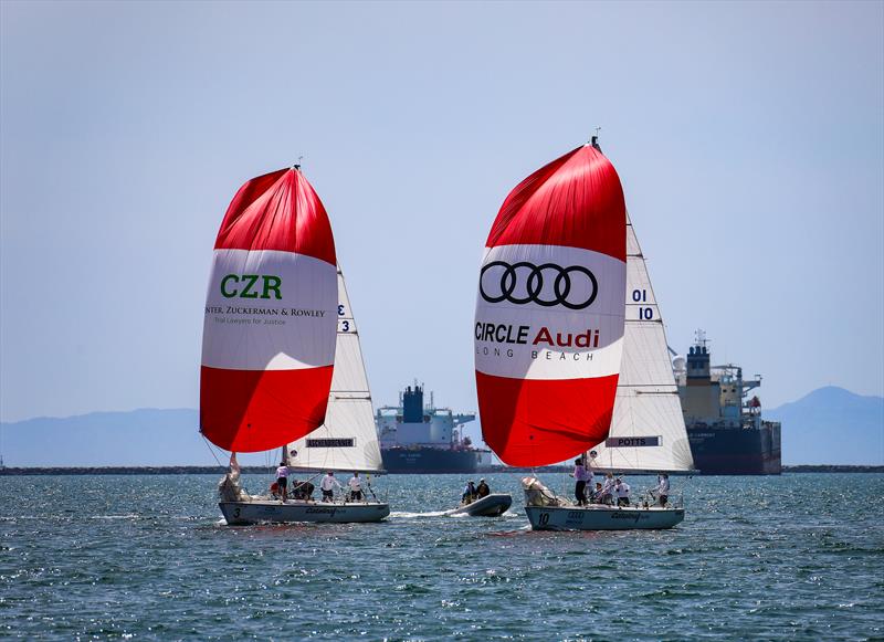 Long Beach Yacht Club Ficker Cup day 1 photo copyright Bronny Daniels / Joysailing taken at Long Beach Yacht Club and featuring the Match Racing class