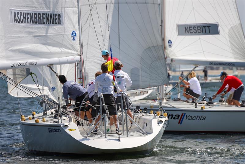 Long Beach Yacht Club Ficker Cup day 1 photo copyright Bronny Daniels / Joysailing taken at Long Beach Yacht Club and featuring the Match Racing class