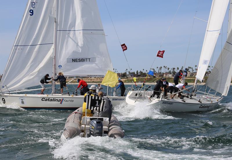 Long Beach Yacht Club Ficker Cup day 1 photo copyright Bronny Daniels / Joysailing taken at Long Beach Yacht Club and featuring the Match Racing class