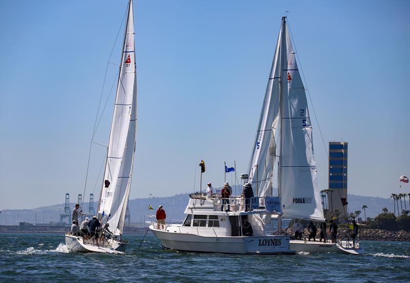 Long Beach Yacht Club Ficker Cup day 2 photo copyright Bronny Daniels / Joysailing taken at Long Beach Yacht Club and featuring the Match Racing class