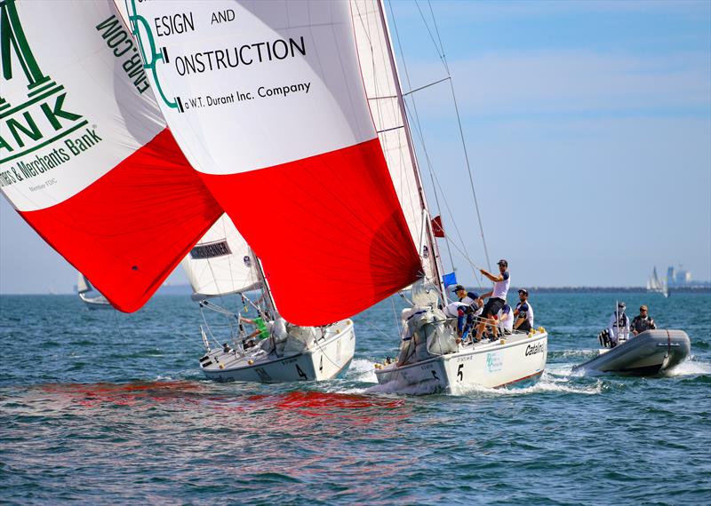 Long Beach Yacht Club Ficker Cup day 3 photo copyright Bronny Daniels / Joysailing taken at Long Beach Yacht Club and featuring the Match Racing class