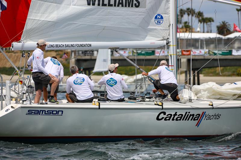 55th LBYC Congressional Cup day 1 photo copyright Bronny Daniels taken at Long Beach Yacht Club and featuring the Match Racing class