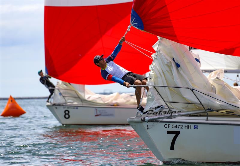 55th LBYC Congressional Cup day 1 photo copyright Bronny Daniels taken at Long Beach Yacht Club and featuring the Match Racing class