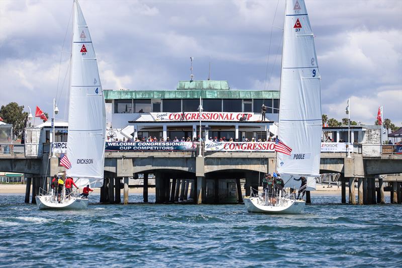 55th LBYC Congressional Cup day 2 photo copyright Bronny Daniels taken at Long Beach Yacht Club and featuring the Match Racing class