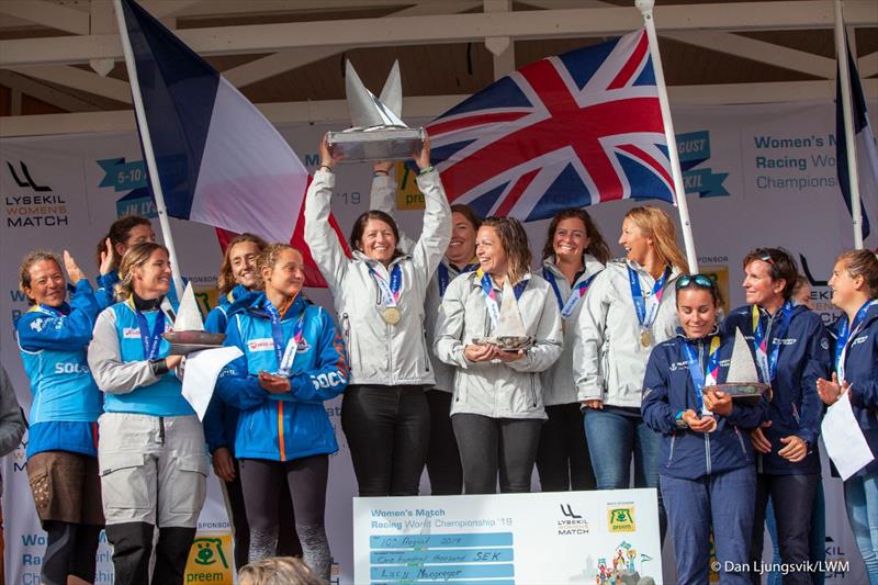 World Champions: Team Mac win the Lysekil Women's Match 2019 photo copyright Dan Ljungsvik / LWM taken at  and featuring the Match Racing class