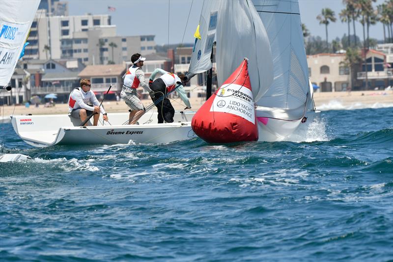 Porter Kavle (USA, Annapolis Yacht Club)  on day 2 of the Governor's Cup 2021 photo copyright Tom Walker taken at Balboa Yacht Club and featuring the Match Racing class