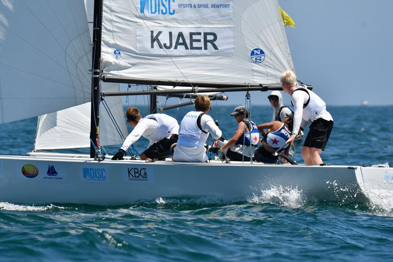 Emil Kjaer (DEN, Royal Danish Yacht Club)  on day 2 of the Governor's Cup 2021 photo copyright Tom Walker taken at Balboa Yacht Club and featuring the Match Racing class