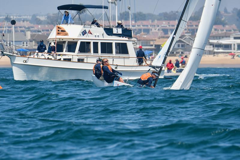 Jeffrey Petersen (USA, Balboa Yacht Club) on day 4 of the Governor's Cup 2021 photo copyright Tom Walker taken at Balboa Yacht Club and featuring the Match Racing class