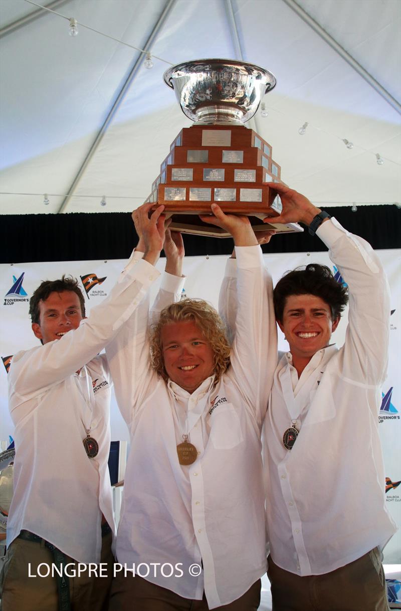 54th Governor's Cup winners - Scott Mais, Max Brennan, skipper Jeffrey Petersen (USA, Balboa Yacht Club) photo copyright Mary Longpre / Longpre Photos taken at Balboa Yacht Club and featuring the Match Racing class