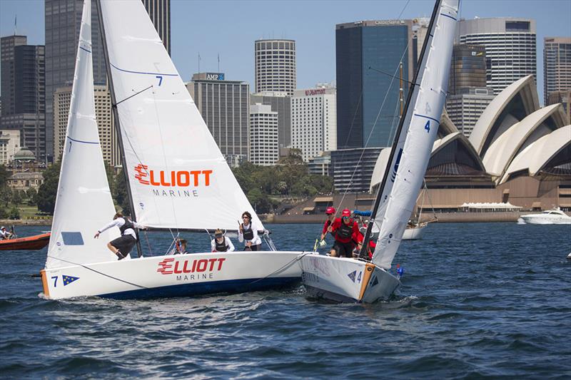 2017 Hardy Cup action photo copyright Hamish Hardy taken at Royal Sydney Yacht Squadron and featuring the Match Racing class