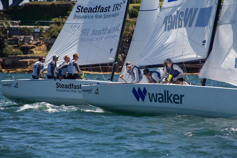 Harris (RNZYS) and Grimes (CYCA) - 2018 Hardy Cup Sydney International Match Racing Regatta - photo © Darcie C Photography