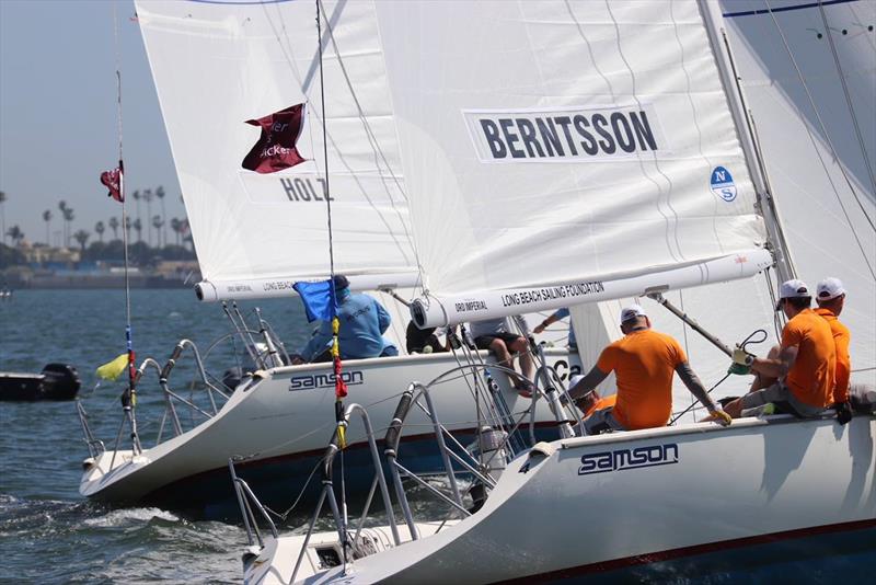 Peter Holz and Johnie Berntsson - Ficker Cup - Day 2, Long Beach Yacht Club, April 14, 2018 photo copyright Long Beach Yacht Club taken at Long Beach Yacht Club and featuring the Match Racing class