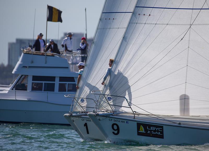 Congressional Cup - Day 1 - Long Beach Yacht Club - April 18, 2018 photo copyright Sharon Green / ULTIMATE SAILING taken at Long Beach Yacht Club and featuring the Match Racing class