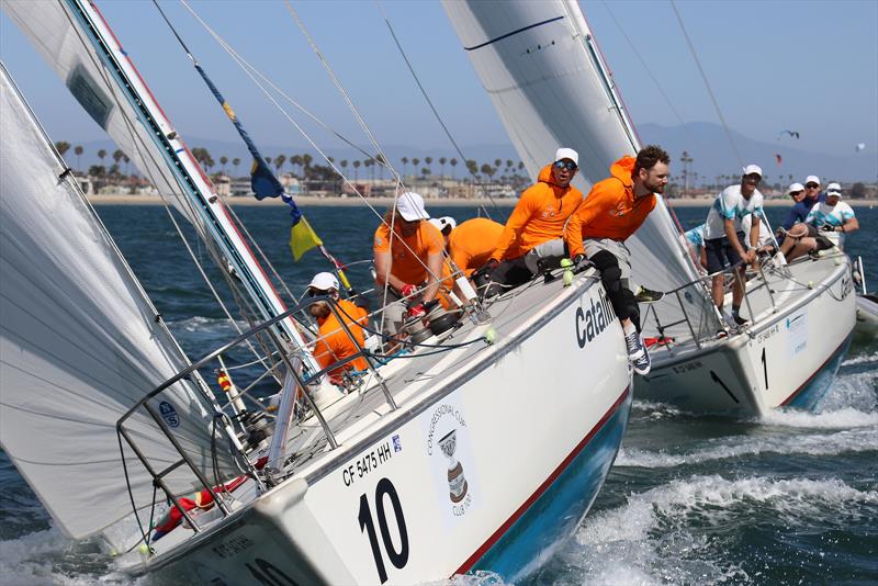 Congressional Cup - Day 1 - Long Beach Yacht Club - April 18, 2018 photo copyright Bronny Daniels taken at Long Beach Yacht Club and featuring the Match Racing class