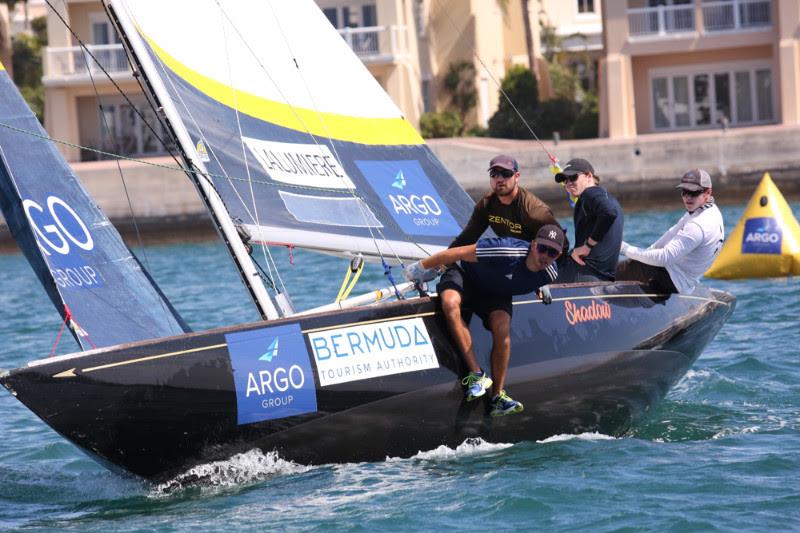 Charlie Lalumiere of the U.S. is first-time participants at the Argo Group Gold Cup who qualified for the quarterfinals photo copyright Charles Anderson / RBYC taken at Royal Bermuda Yacht Club and featuring the Match Racing class