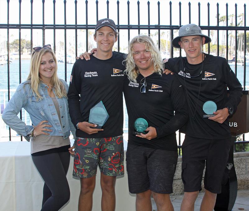 2018 Long Beach Yacht Club Junior Match Race Invitational photo copyright Rick Robert taken at Long Beach Yacht Club and featuring the Match Racing class