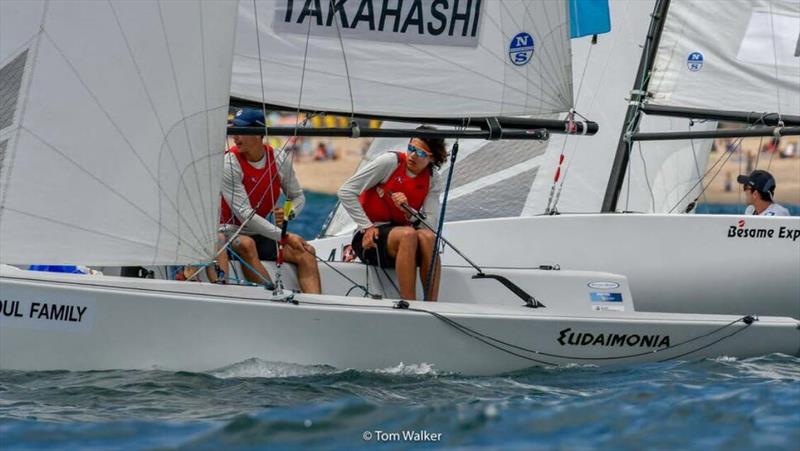 Leonard Takahashi (NZL) is tied at the top of the leader board with Harry Price (AUS) after day 1 of racing at the 52nd Annual Governor's Cup at Balboa Yacht Club photo copyright Tom Walker taken at Balboa Yacht Club and featuring the Match Racing class