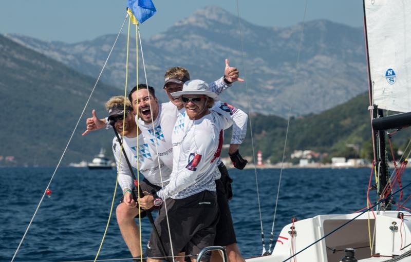 Polish skipper Piotr Harasimovics and his HRM Racing Team photo copyright 2018 EMRT / PMYC taken at Porto Montenegro Yacht Club and featuring the Match Racing class