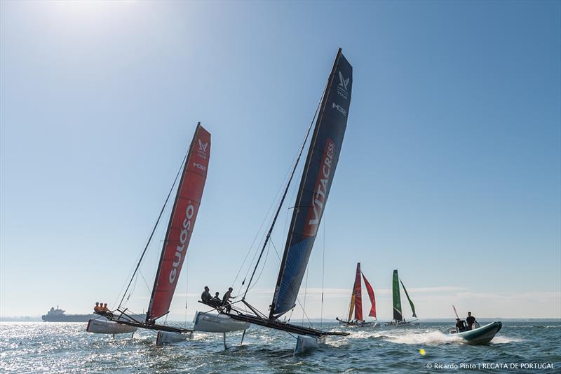 Tight Quarter FInal Stage action -  Lisboa (POR) - Regata de Portugal - Day 4 photo copyright Ricardo Pinto taken at  and featuring the Match Racing class