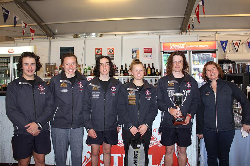 Australian School Match Racing Championship Winners - Friends School (TAS), skipper Will Sargent photo copyright Cruising Yacht Club of Australia taken at Cruising Yacht Club of Australia and featuring the Match Racing class