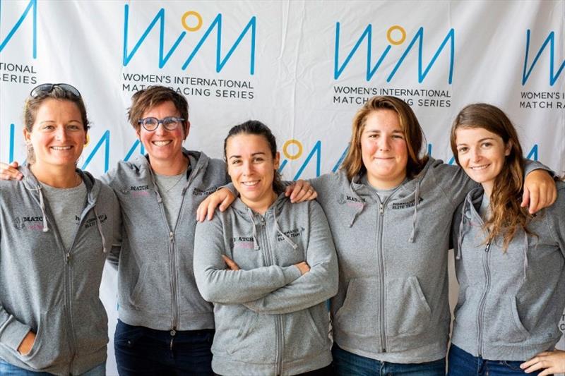 Pauline Courtois (center) and her team Match in Pink by Normandy Elite Team – current leaders of the WIM Series Scoreboard - photo © WIM Series