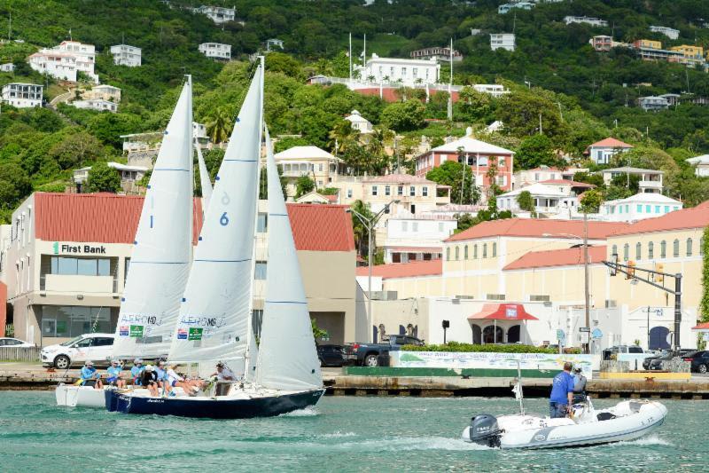 Action in St. Thomas' Charlotte Amalie harbor at the 2016 WIM Series - photo © Dean Barnes / CAMR