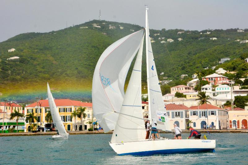 Action in St. Thomas' Charlotte Amalie harbor at the 2016 WIM Series - photo © Dean Barnes / CAMR