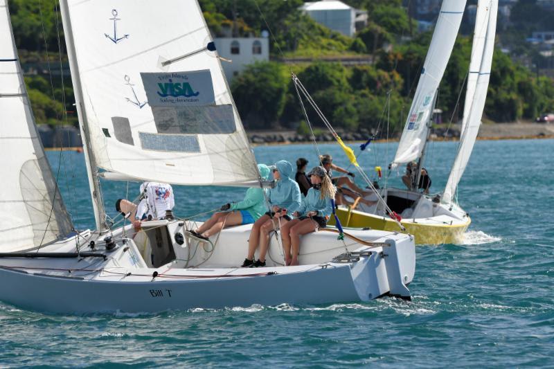 2018 WIM Series Finale at Carlos Aguilar Match Race - Day 2 photo copyright Dean Barnes taken at St. Thomas Yacht Club and featuring the Match Racing class