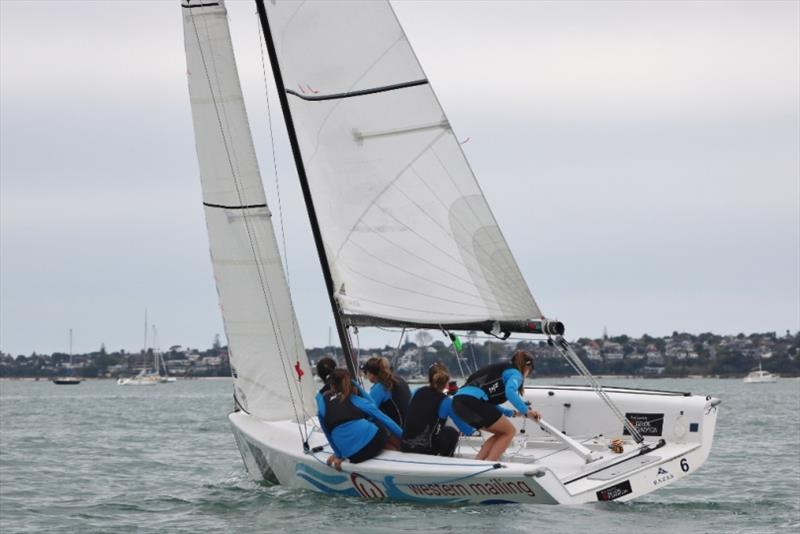 NZ Womens Match Racing Team photo copyright Andrew Delves taken at Royal New Zealand Yacht Squadron and featuring the Match Racing class