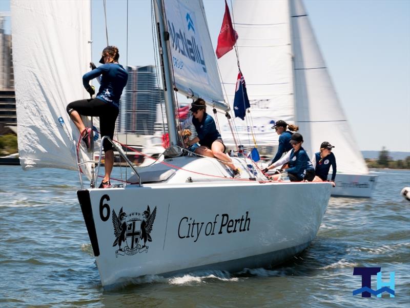 2019 Warren Jones International Youth Regatta - Day 2 photo copyright Tom Hodge Media taken at Royal Perth Yacht Club and featuring the Match Racing class