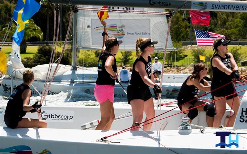 2019 Warren Jones International Youth Regatta photo copyright Tom Hodg taken at Royal Perth Yacht Club and featuring the Match Racing class