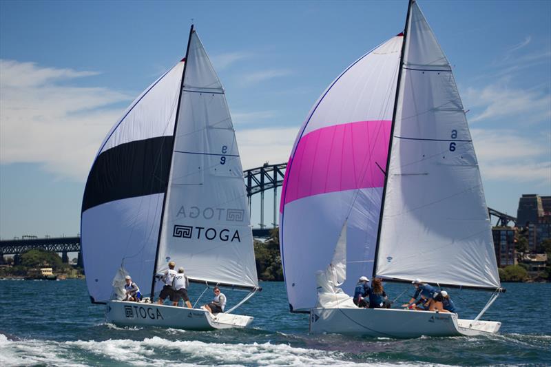 Great conditions for the Hardy Cup 2018 photo copyright Darcie C Photography taken at Royal Sydney Yacht Squadron and featuring the Match Racing class