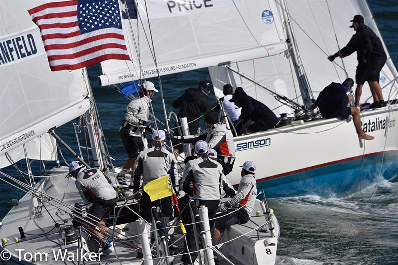 Congressional Cup Day 3, Long Beach Yacht Club, April 20, 2018 Â photo copyright Tom Walker taken at Long Beach Yacht Club and featuring the Match Racing class