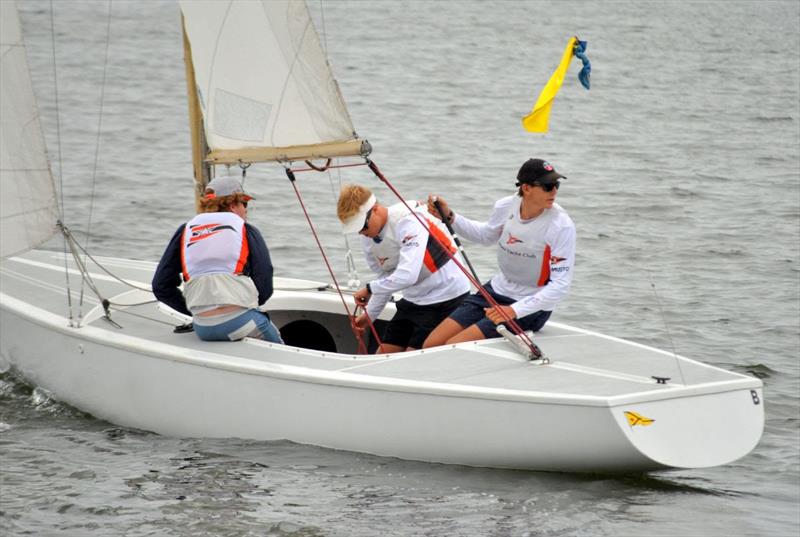 There was really no looking back for David Wood as he made a clean sweep Sunday of two round-robin races, the semi-finals, and finals to win the 2019 Junior Match Racing Invitational photo copyright Laurie Morrison taken at Long Beach Yacht Club and featuring the Match Racing class